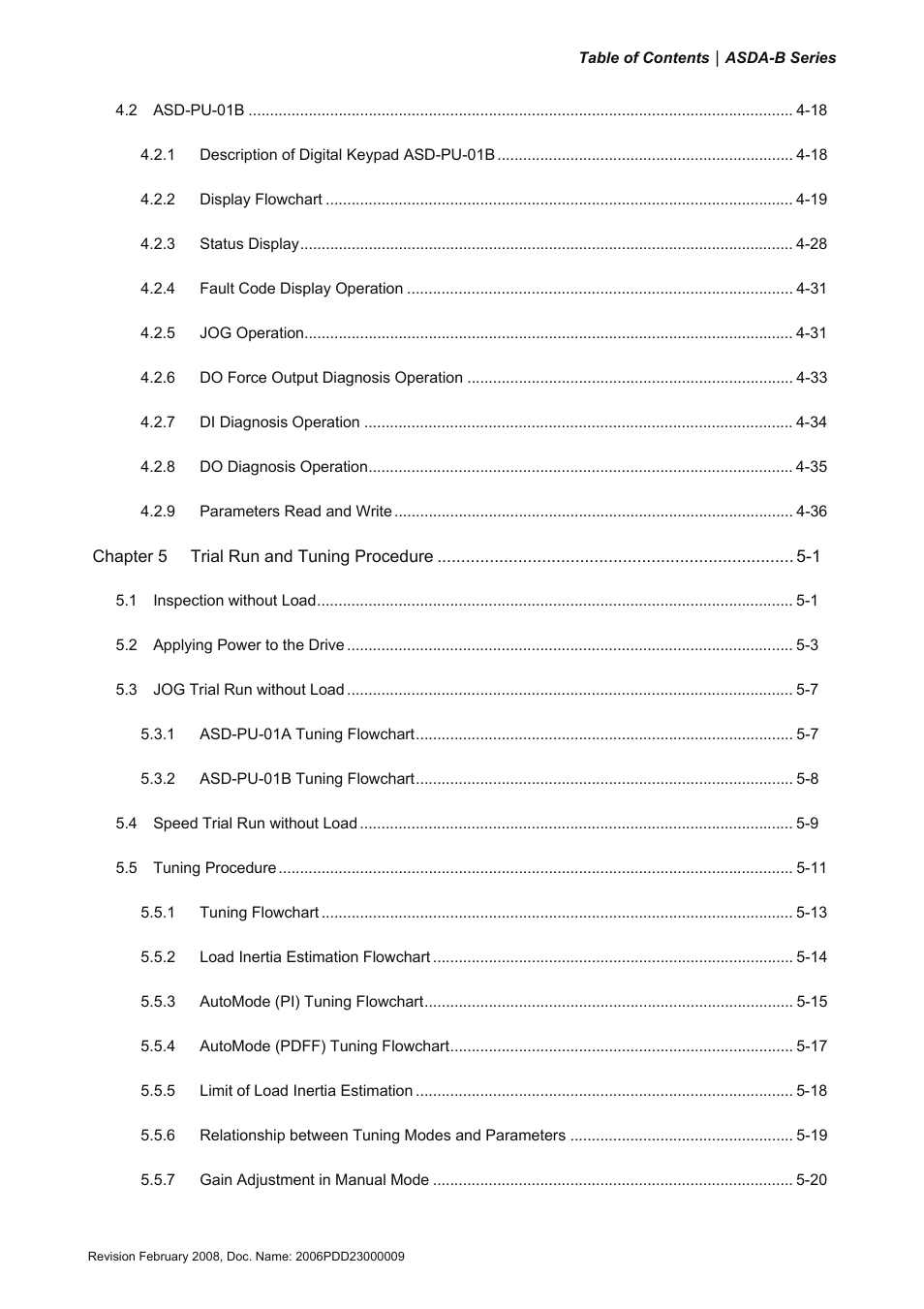 Delta Electronics AC Servo Drive ASDA-B User Manual | Page 8 / 321