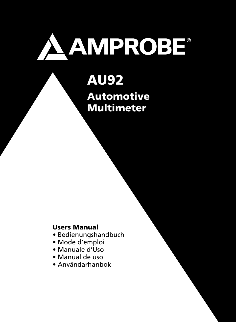 Amprobe AU92 Automotive-Multimeter User Manual | 152 pages