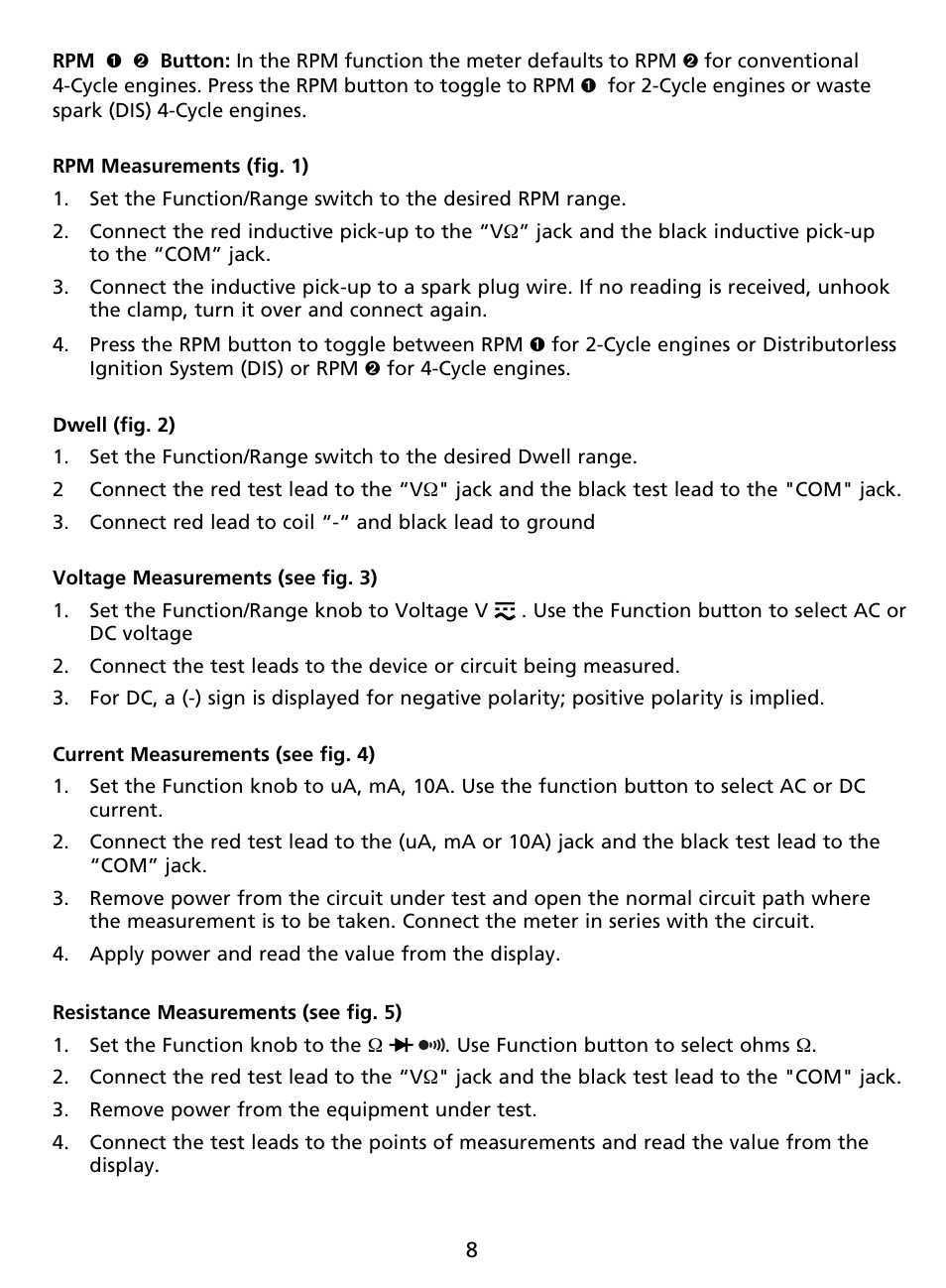 Amprobe AU92 Automotive-Multimeter User Manual | Page 10 / 152