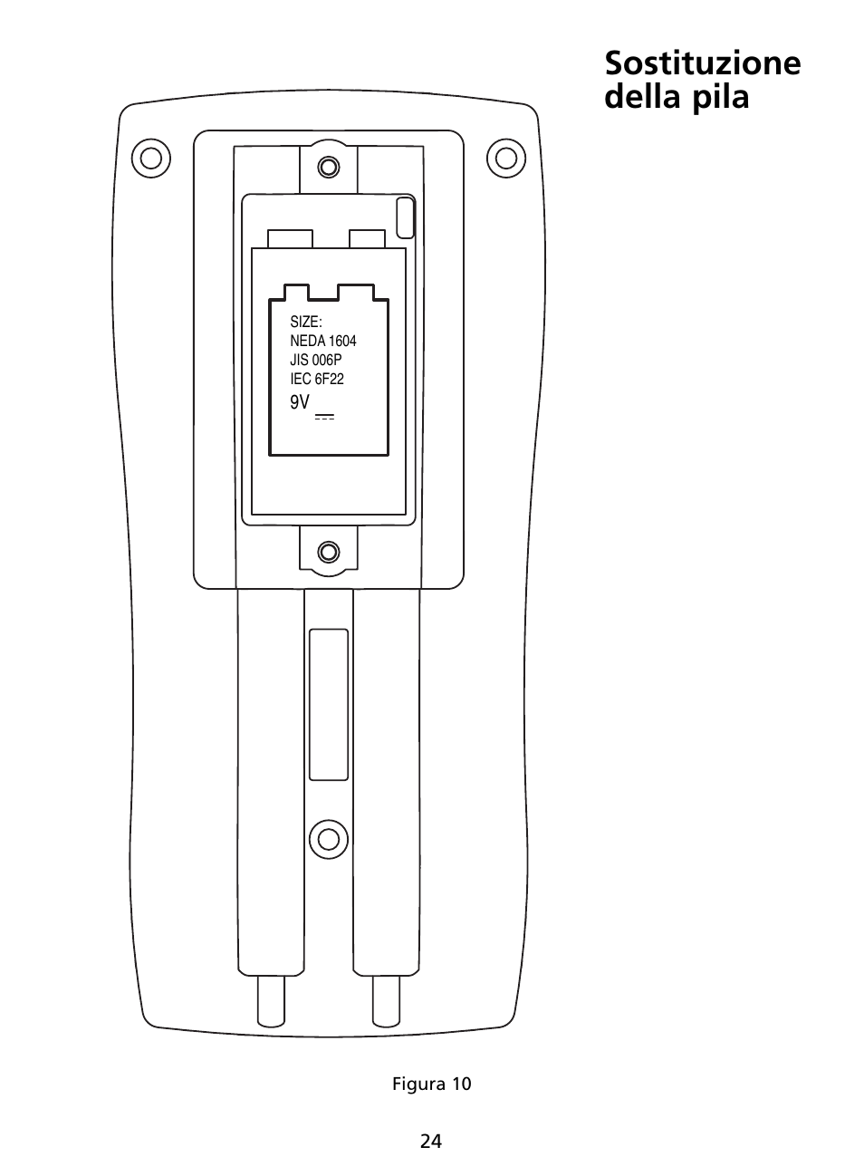 Sostituzione della pila | Amprobe AU92 Automotive-Multimeter User Manual | Page 101 / 152