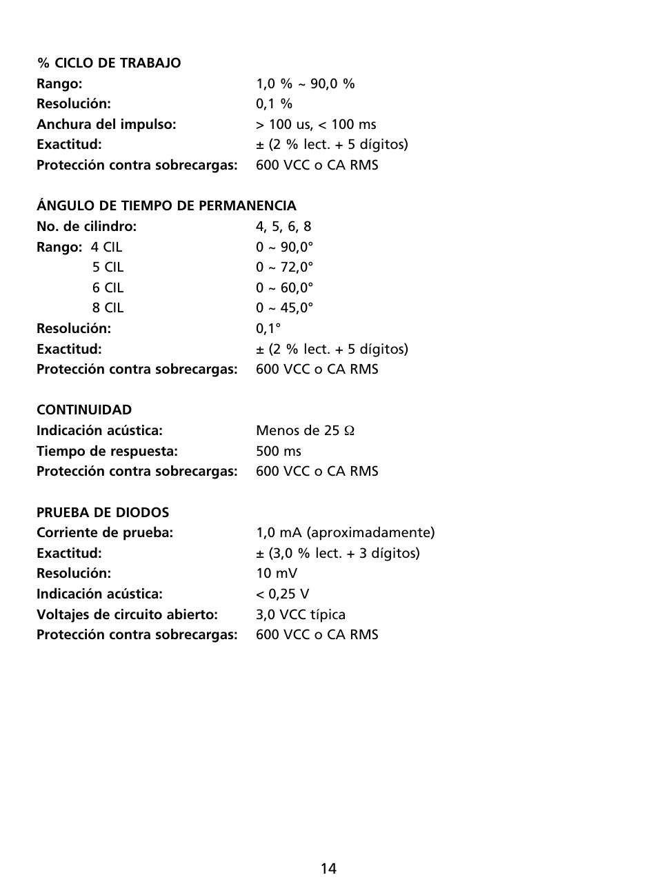 Amprobe AU92 Automotive-Multimeter User Manual | Page 116 / 152