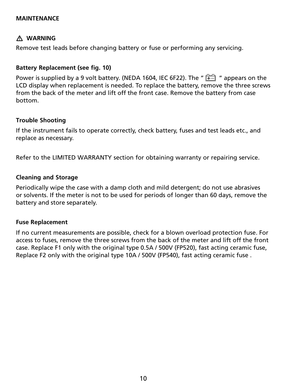 Amprobe AU92 Automotive-Multimeter User Manual | Page 12 / 152