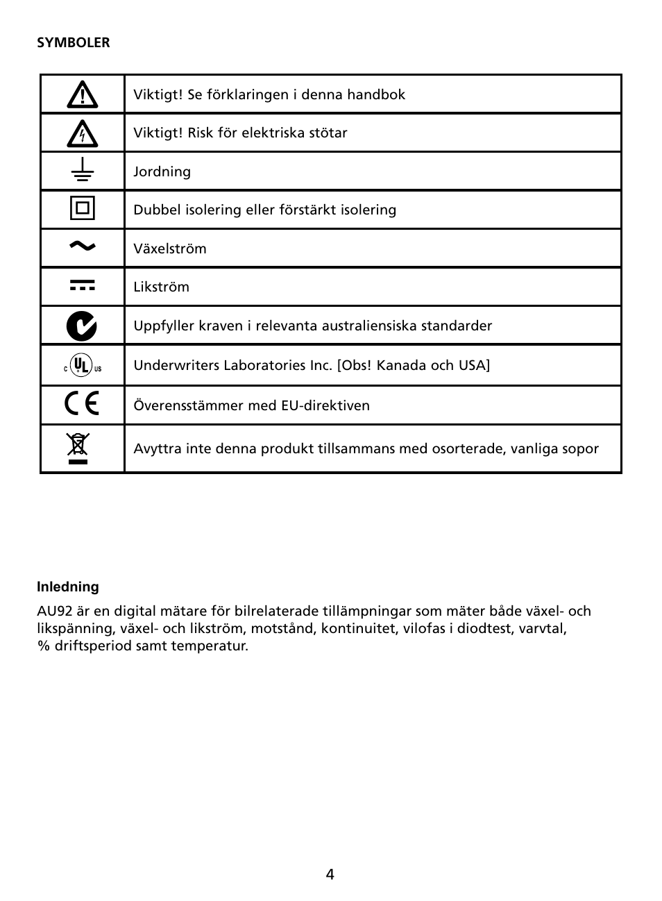 Amprobe AU92 Automotive-Multimeter User Manual | Page 131 / 152