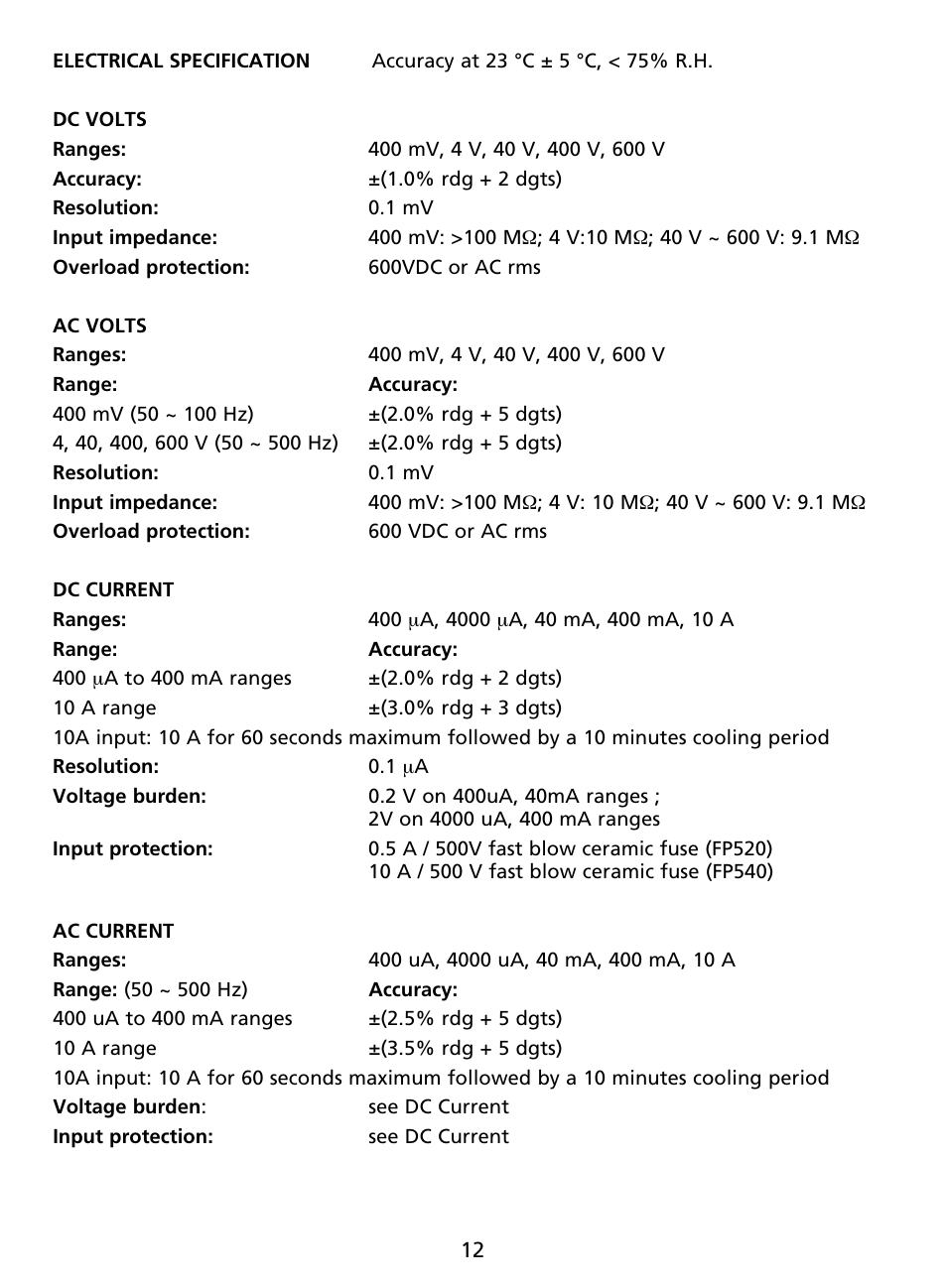 Amprobe AU92 Automotive-Multimeter User Manual | Page 14 / 152