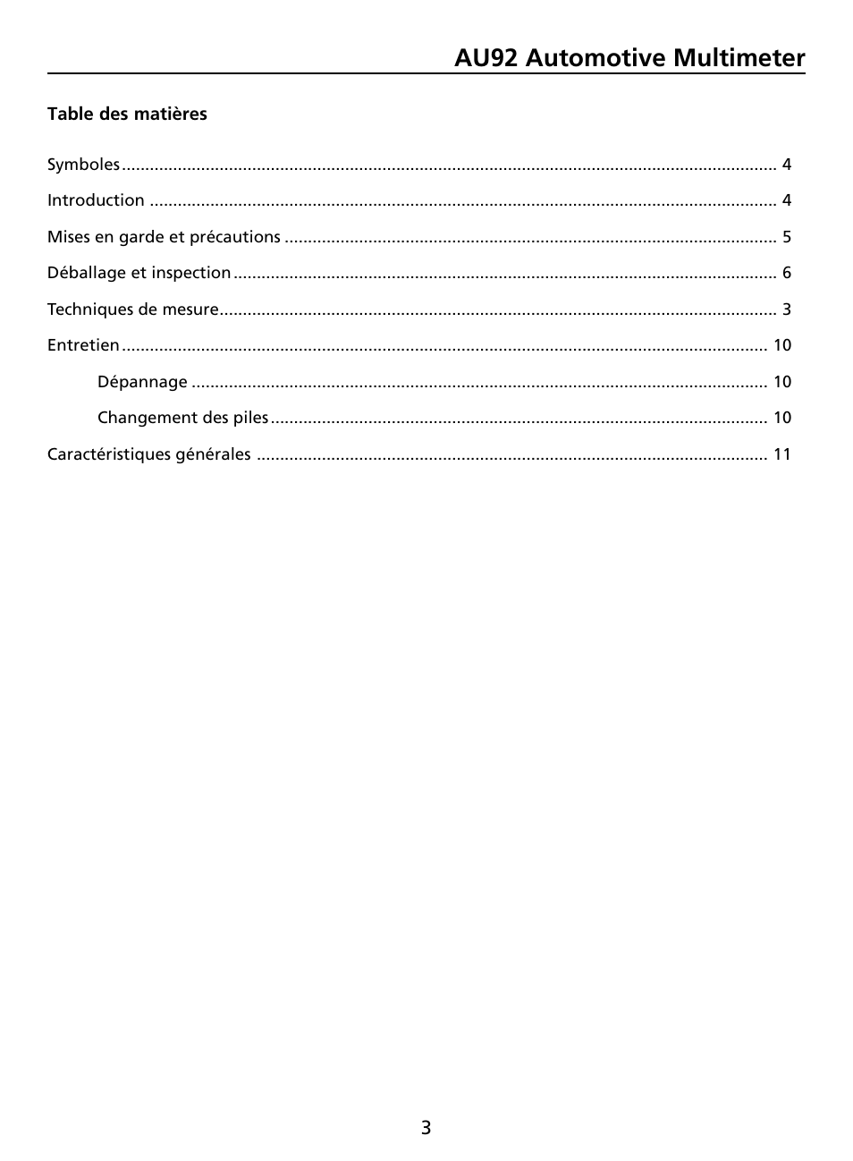 Au92 automotive multimeter | Amprobe AU92 Automotive-Multimeter User Manual | Page 30 / 152