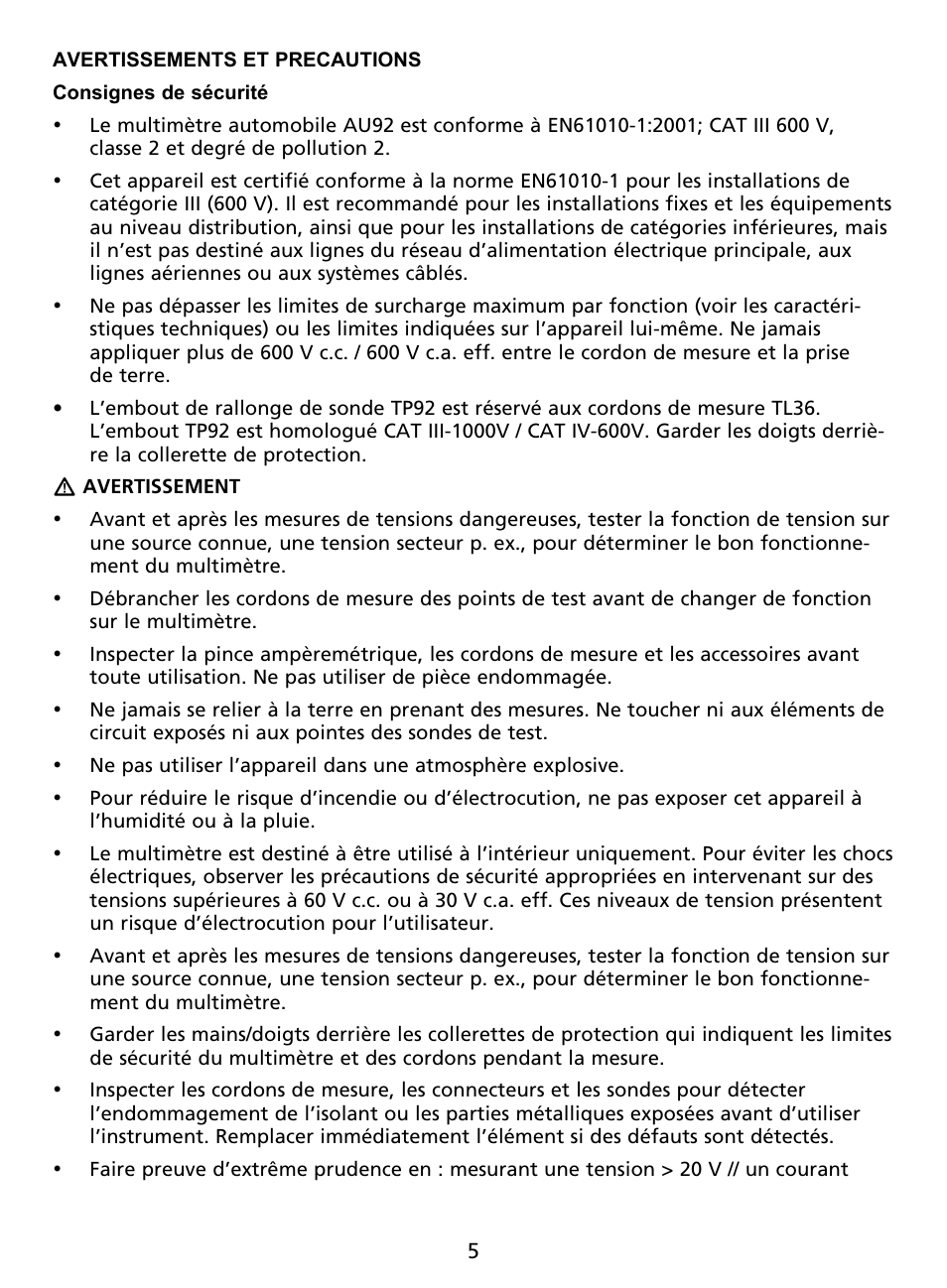 Amprobe AU92 Automotive-Multimeter User Manual | Page 32 / 152