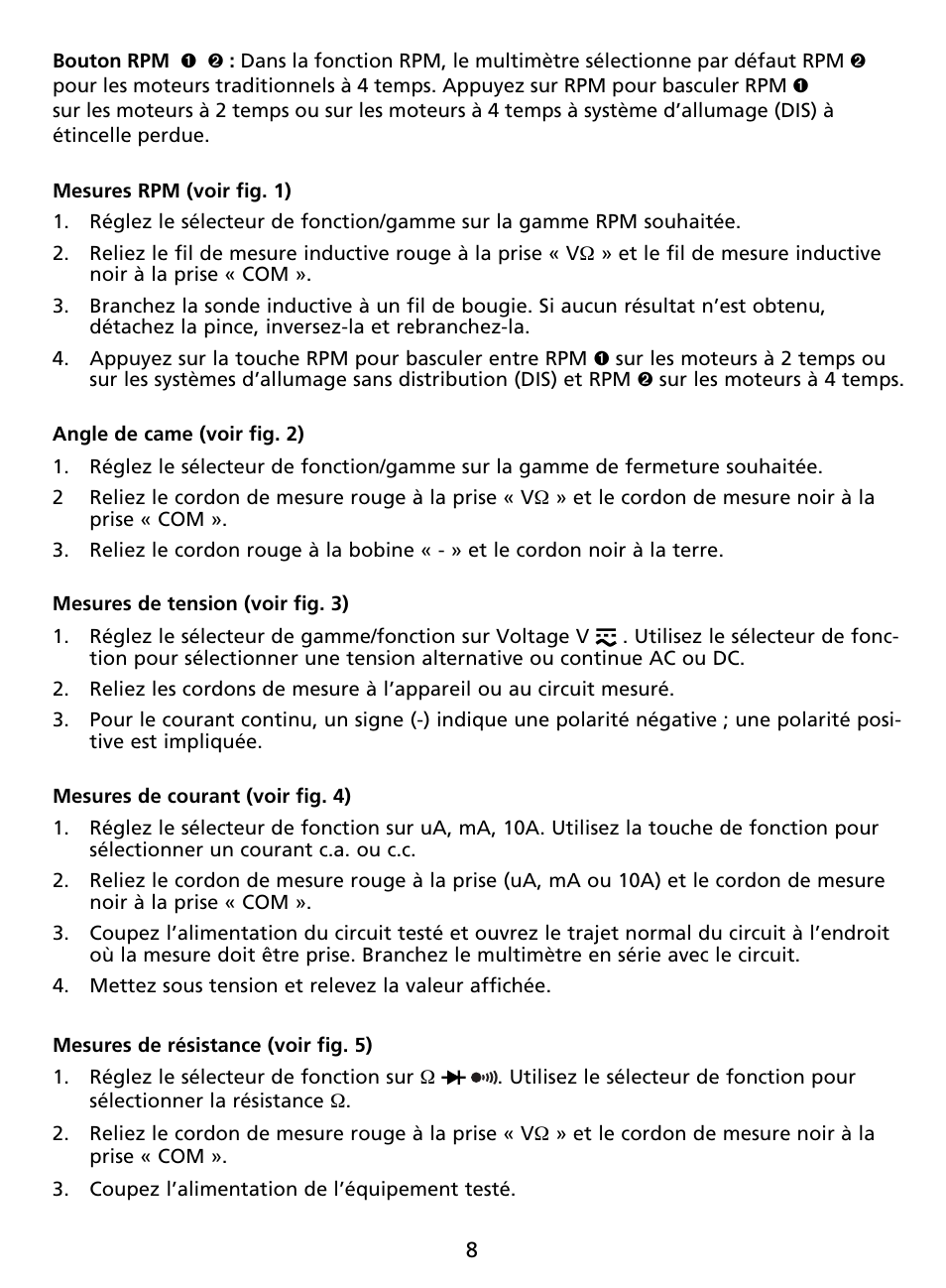 Amprobe AU92 Automotive-Multimeter User Manual | Page 35 / 152