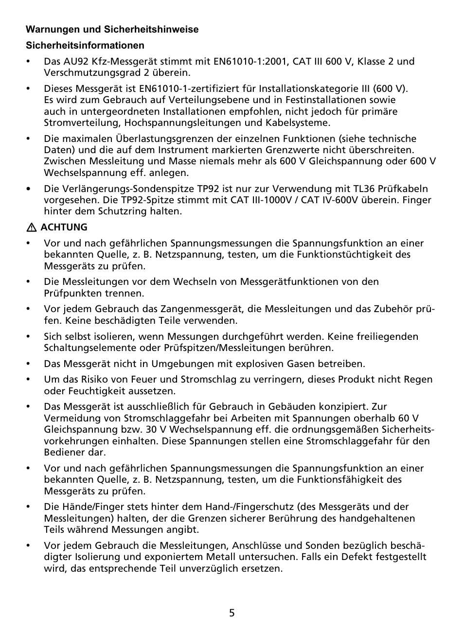 Amprobe AU92 Automotive-Multimeter User Manual | Page 57 / 152