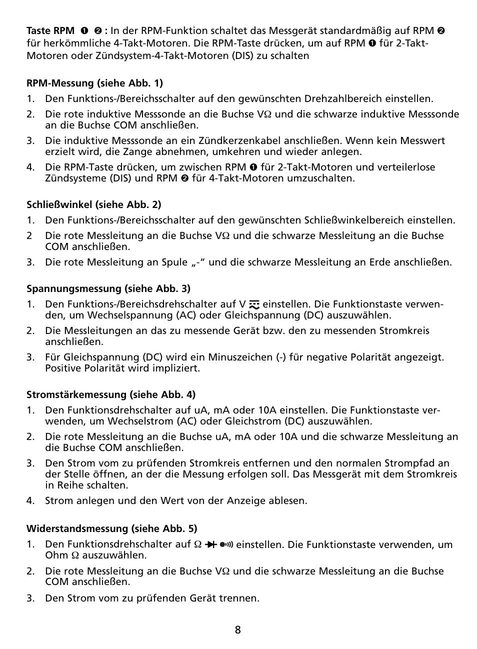Amprobe AU92 Automotive-Multimeter User Manual | Page 60 / 152