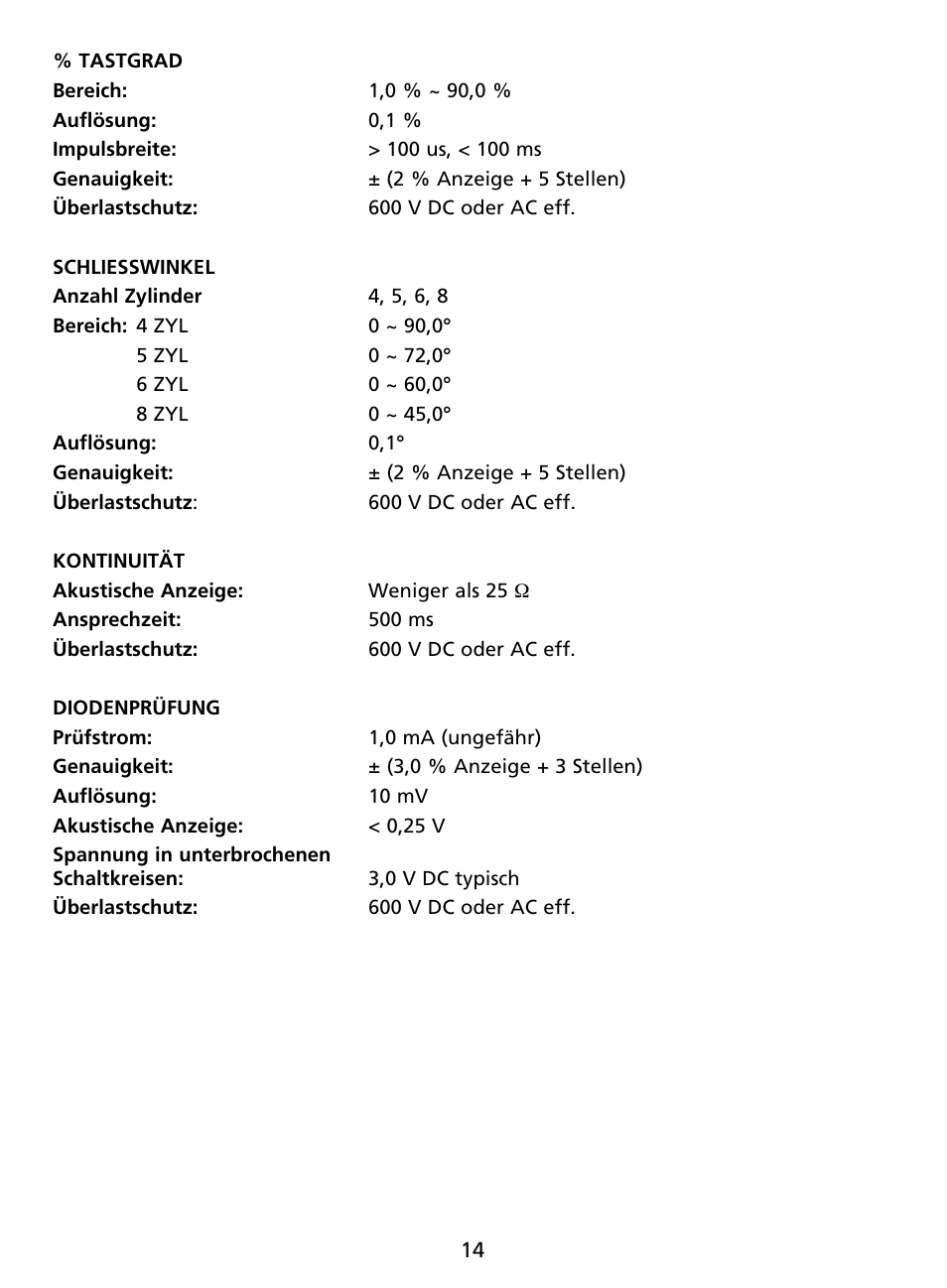 Amprobe AU92 Automotive-Multimeter User Manual | Page 66 / 152