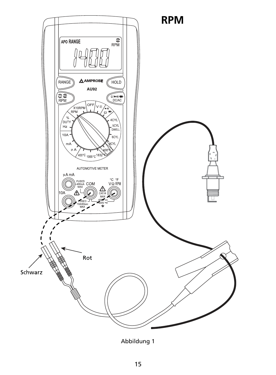 Amprobe AU92 Automotive-Multimeter User Manual | Page 67 / 152