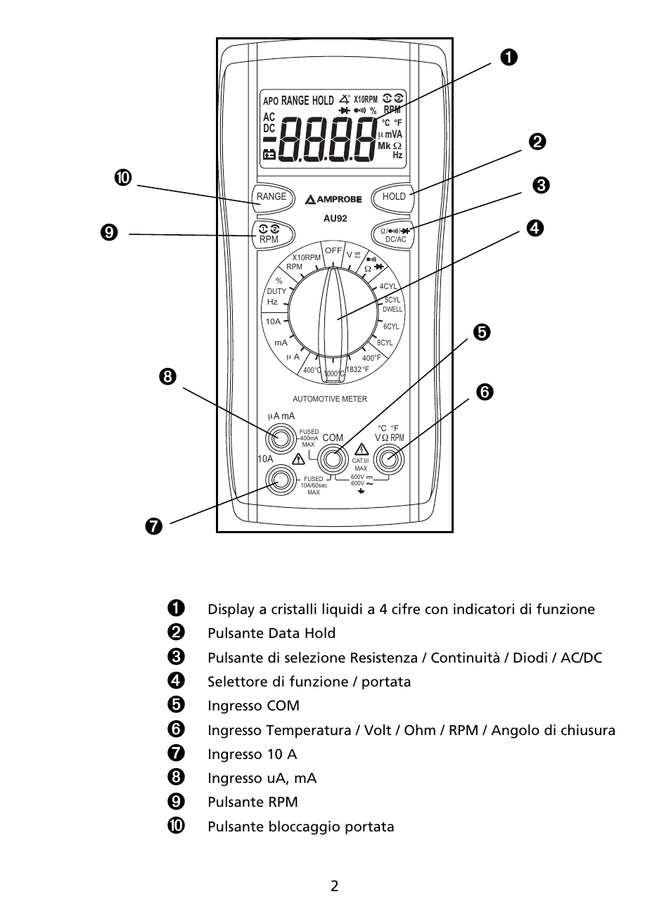 Amprobe AU92 Automotive-Multimeter User Manual | Page 79 / 152