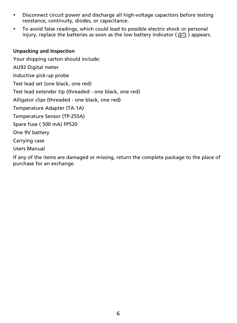 Amprobe AU92 Automotive-Multimeter User Manual | Page 8 / 152