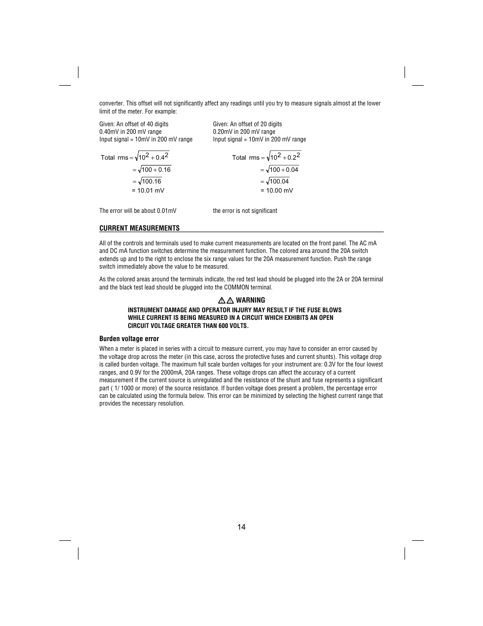 Amprobe BDM40-UA Bench-Digital-Multimeter User Manual | Page 15 / 28