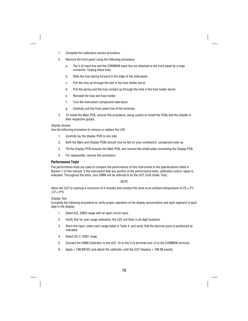 Amprobe BDM40-UA Bench-Digital-Multimeter User Manual | Page 19 / 28
