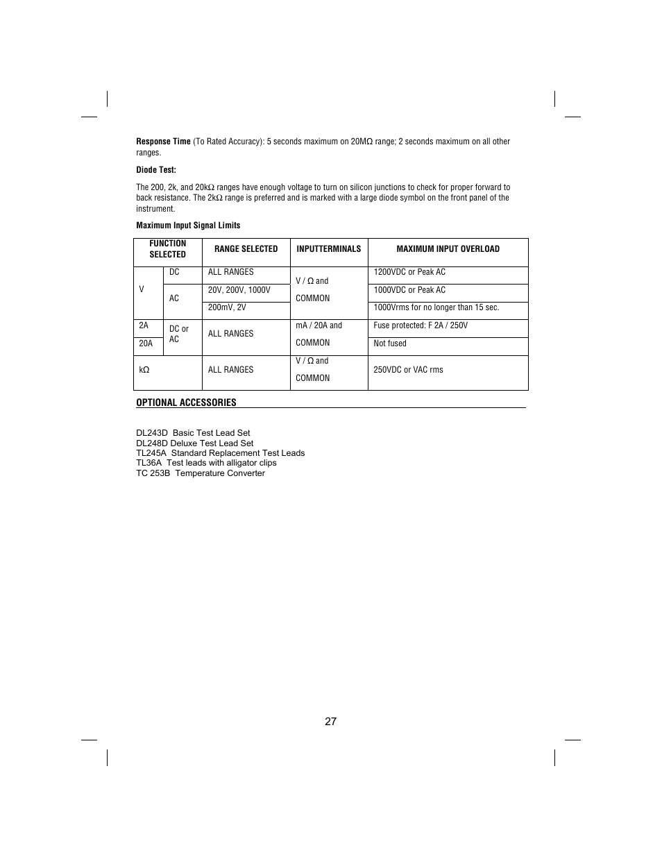 Amprobe BDM40-UA Bench-Digital-Multimeter User Manual | Page 28 / 28