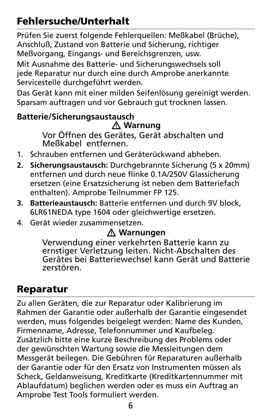 Amprobe CR50A Capacitance-Resistance-Meter User Manual | Page 22 / 46