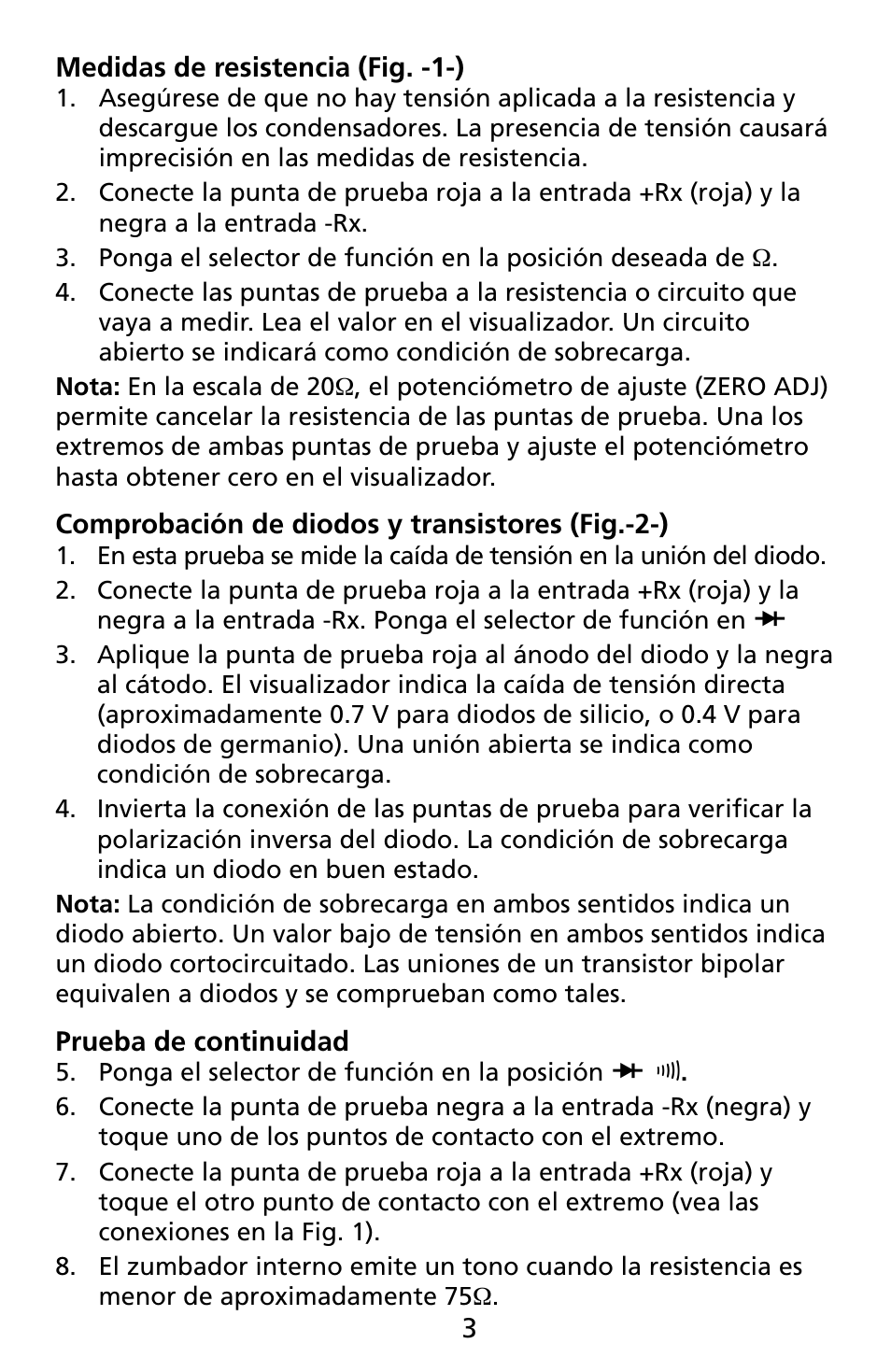 Amprobe CR50A Capacitance-Resistance-Meter User Manual | Page 29 / 46