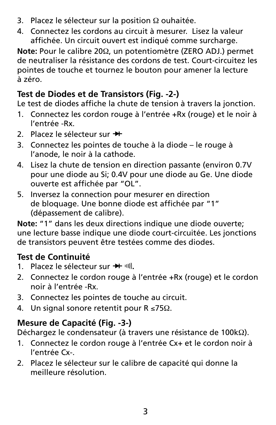 Amprobe CR50A Capacitance-Resistance-Meter User Manual | Page 39 / 46