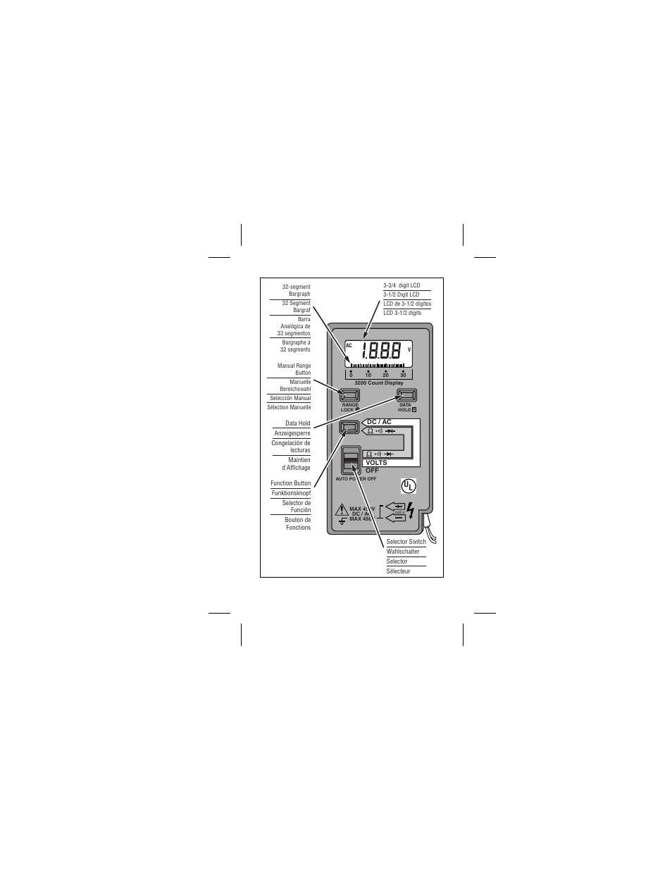 Dm78b | Amprobe DM78B Digital-Multimeter User Manual | Page 2 / 35