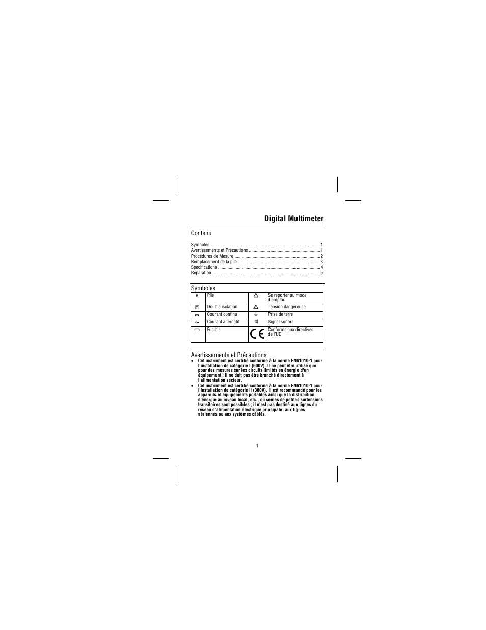 Digital multimeter | Amprobe DM78B Digital-Multimeter User Manual | Page 29 / 35