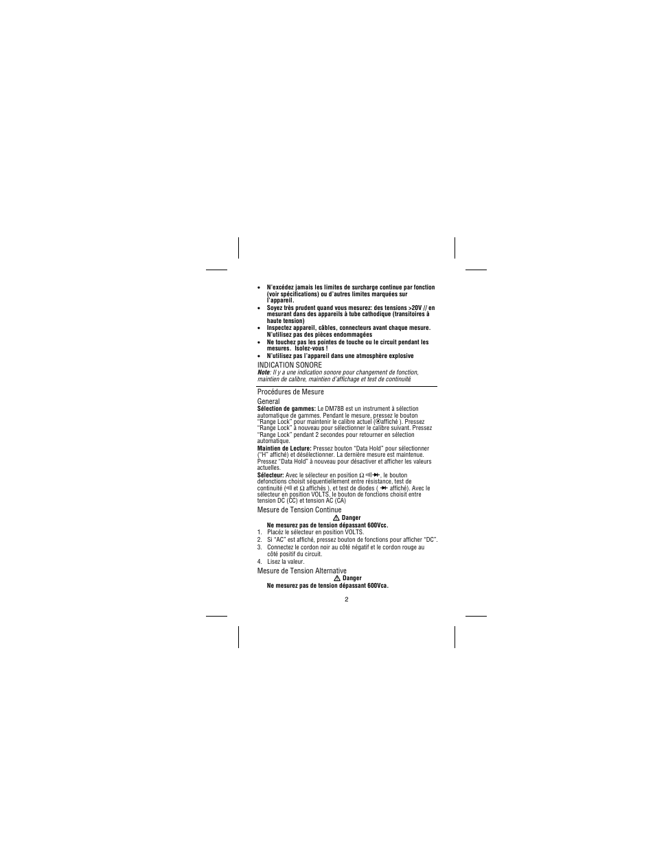 Amprobe DM78B Digital-Multimeter User Manual | Page 30 / 35