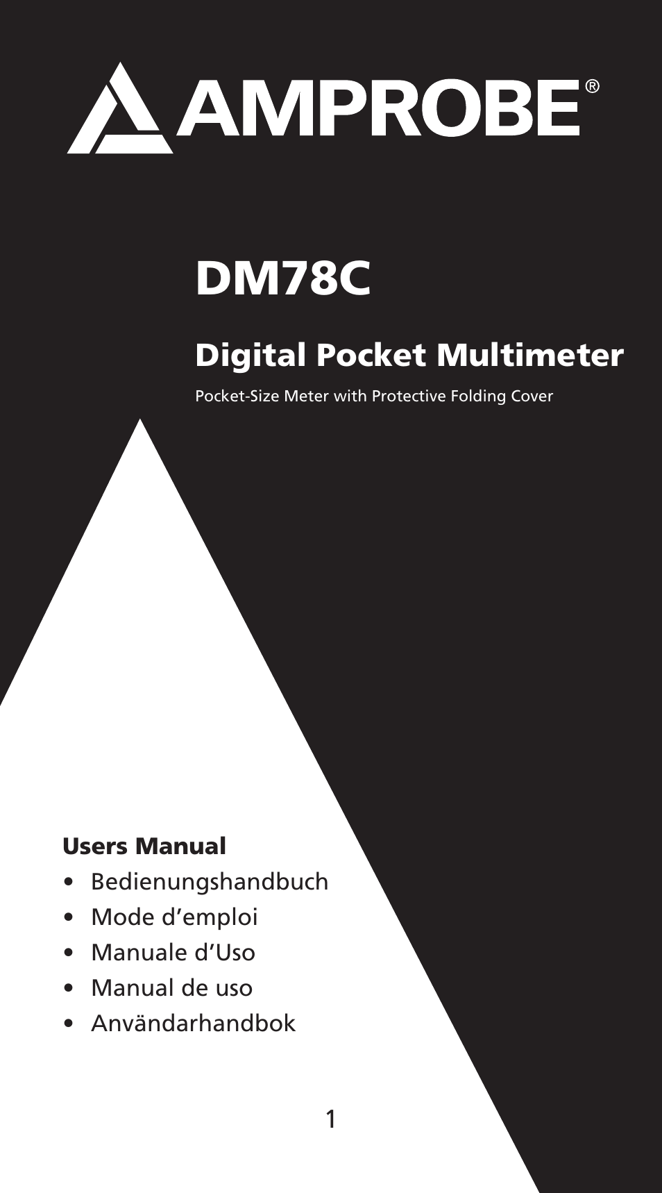 Amprobe DM78C Digital-Pocket-Multimeter User Manual | 95 pages