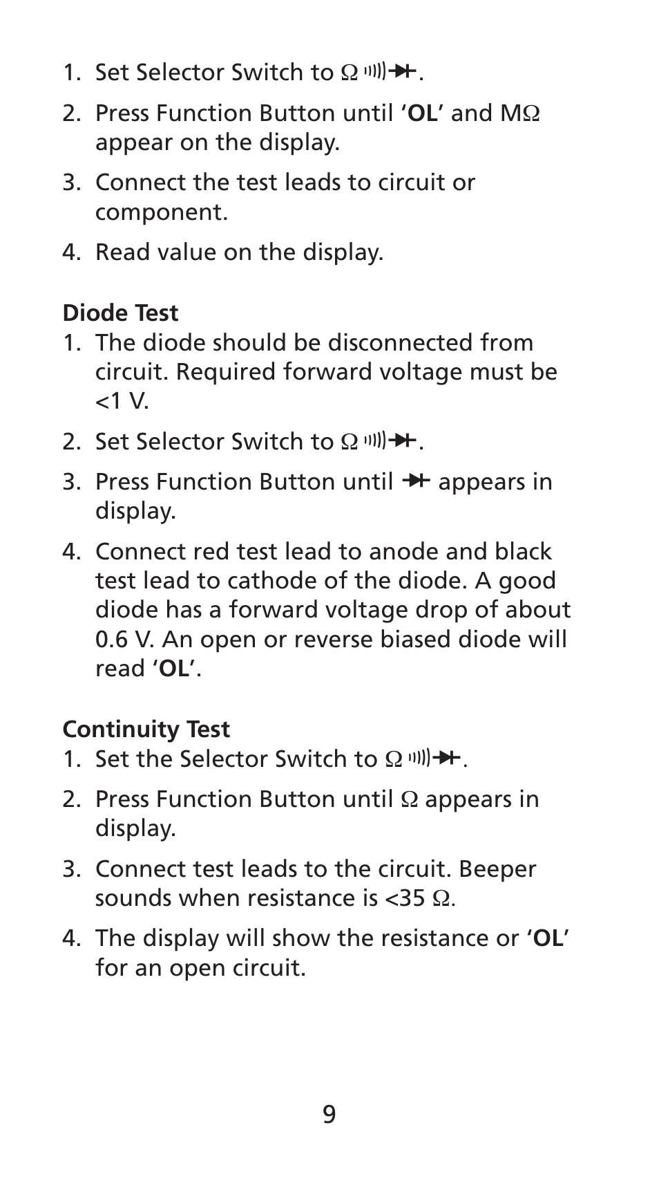 Amprobe DM78C Digital-Pocket-Multimeter User Manual | Page 10 / 95