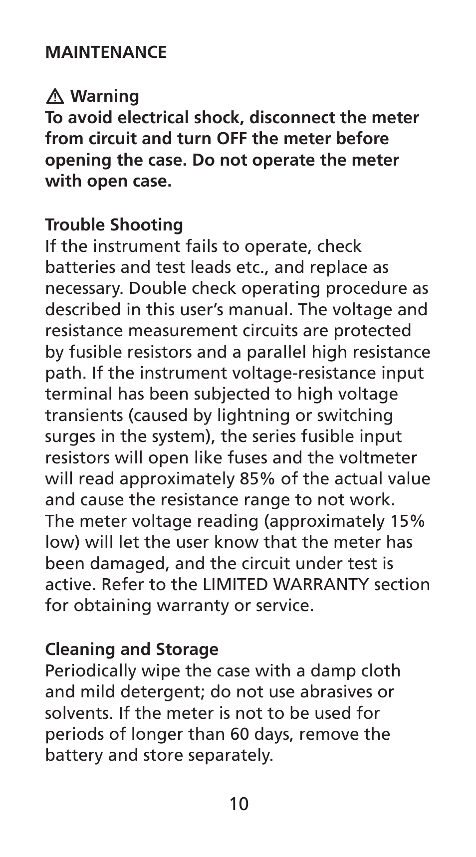 Amprobe DM78C Digital-Pocket-Multimeter User Manual | Page 11 / 95