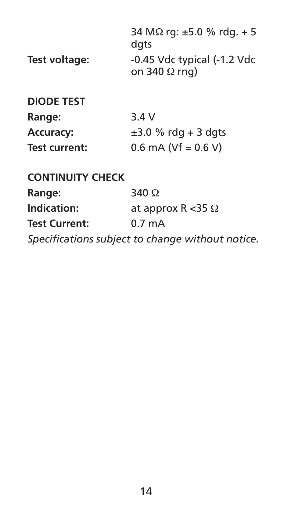 Amprobe DM78C Digital-Pocket-Multimeter User Manual | Page 15 / 95