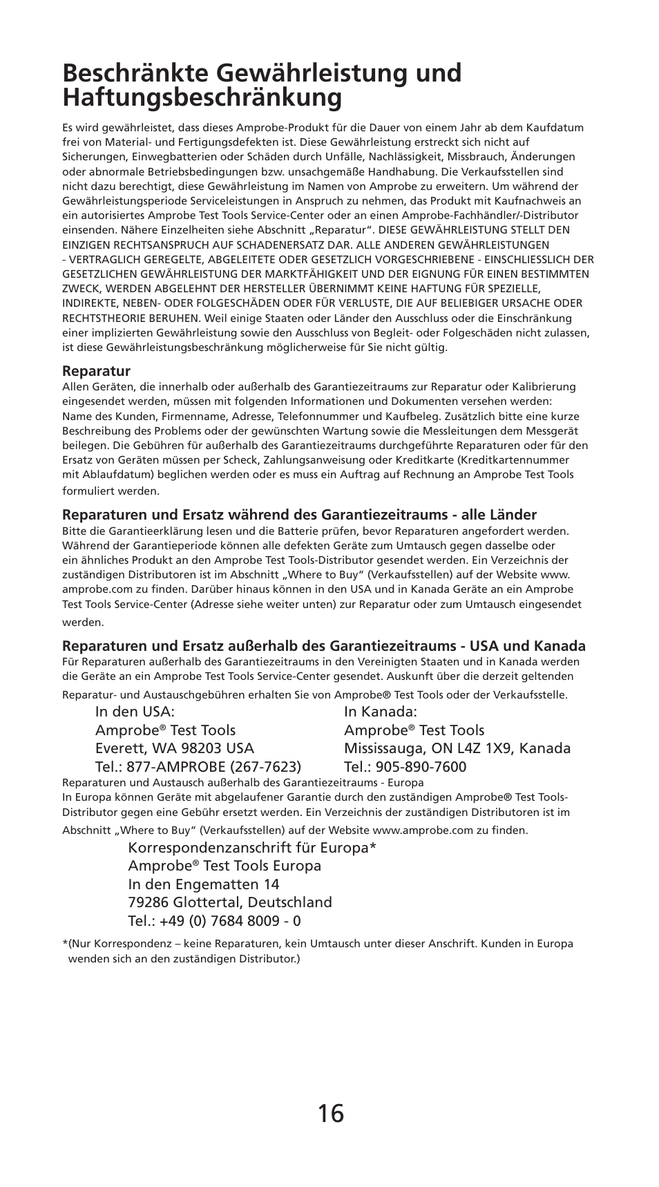 Amprobe DM78C Digital-Pocket-Multimeter User Manual | Page 17 / 95