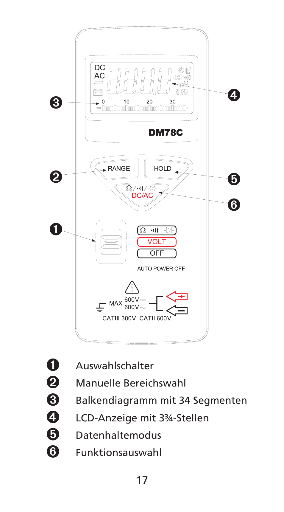 Amprobe DM78C Digital-Pocket-Multimeter User Manual | Page 18 / 95