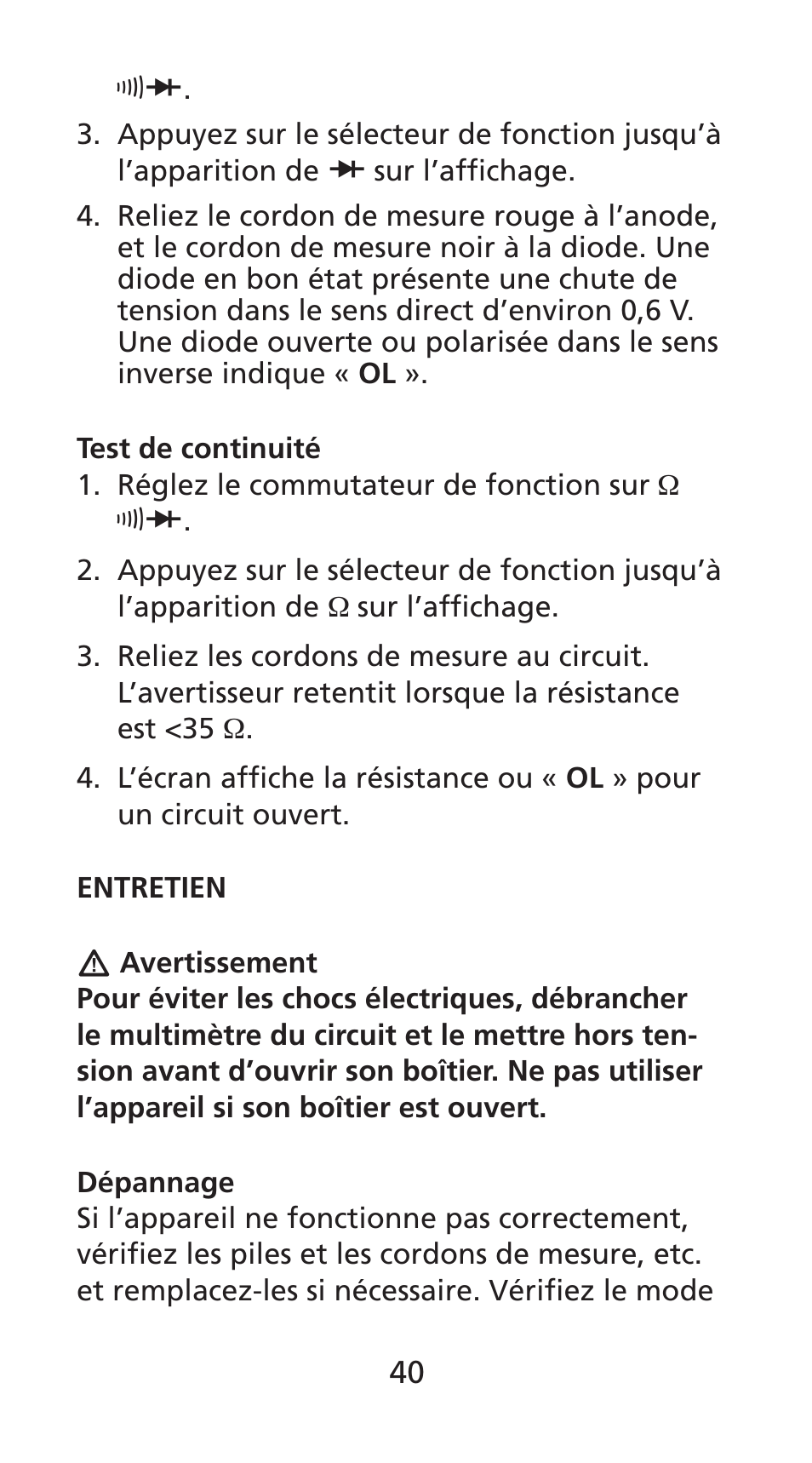 Amprobe DM78C Digital-Pocket-Multimeter User Manual | Page 41 / 95