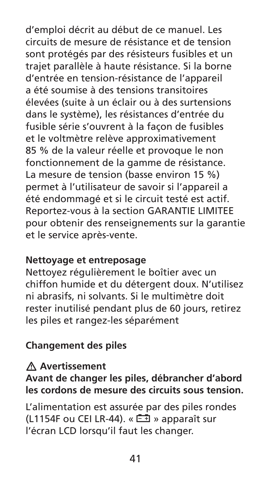 Amprobe DM78C Digital-Pocket-Multimeter User Manual | Page 42 / 95