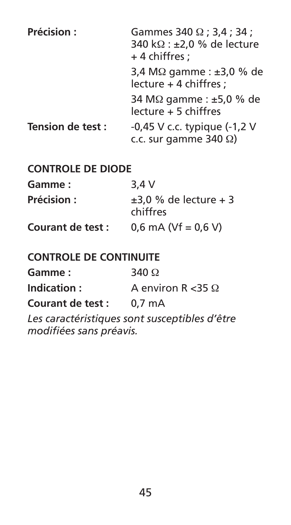 Amprobe DM78C Digital-Pocket-Multimeter User Manual | Page 46 / 95