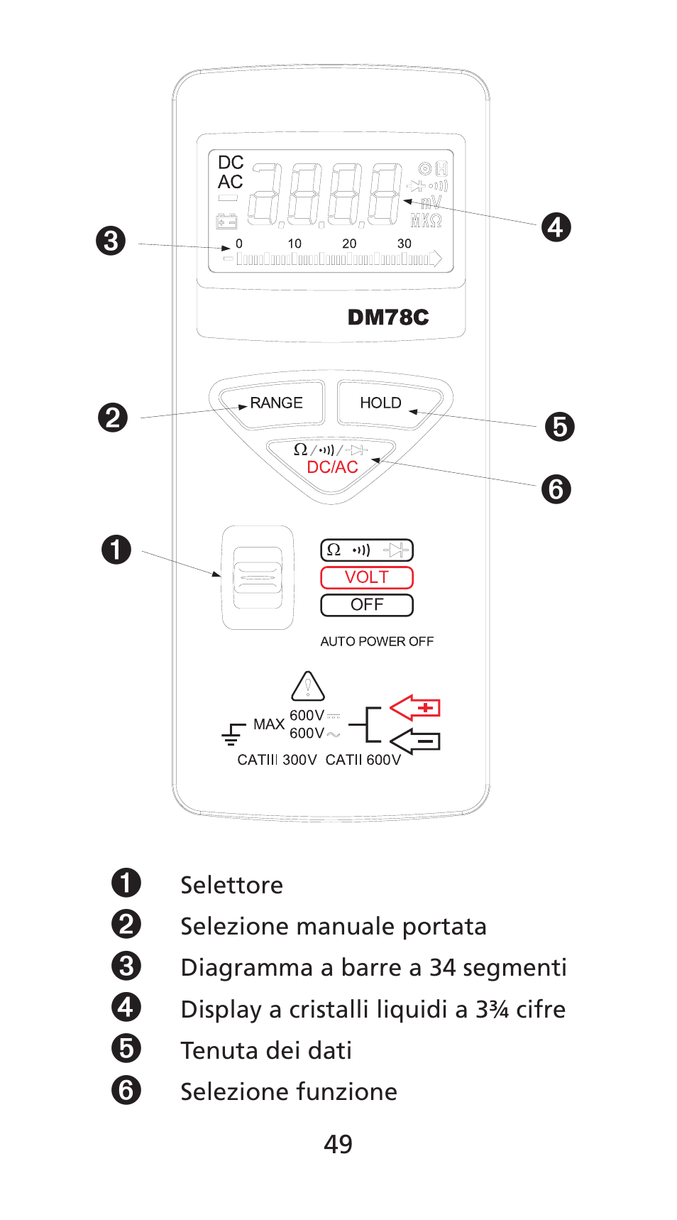 Amprobe DM78C Digital-Pocket-Multimeter User Manual | Page 50 / 95