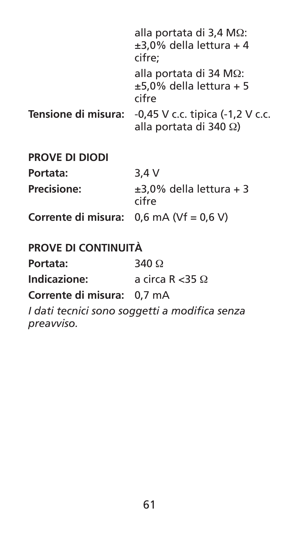 Amprobe DM78C Digital-Pocket-Multimeter User Manual | Page 62 / 95
