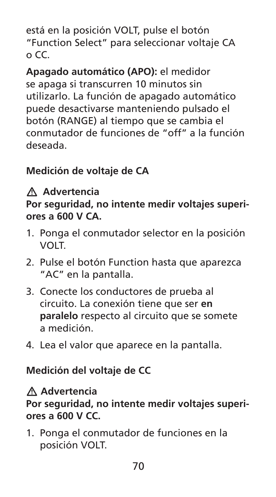 Amprobe DM78C Digital-Pocket-Multimeter User Manual | Page 71 / 95