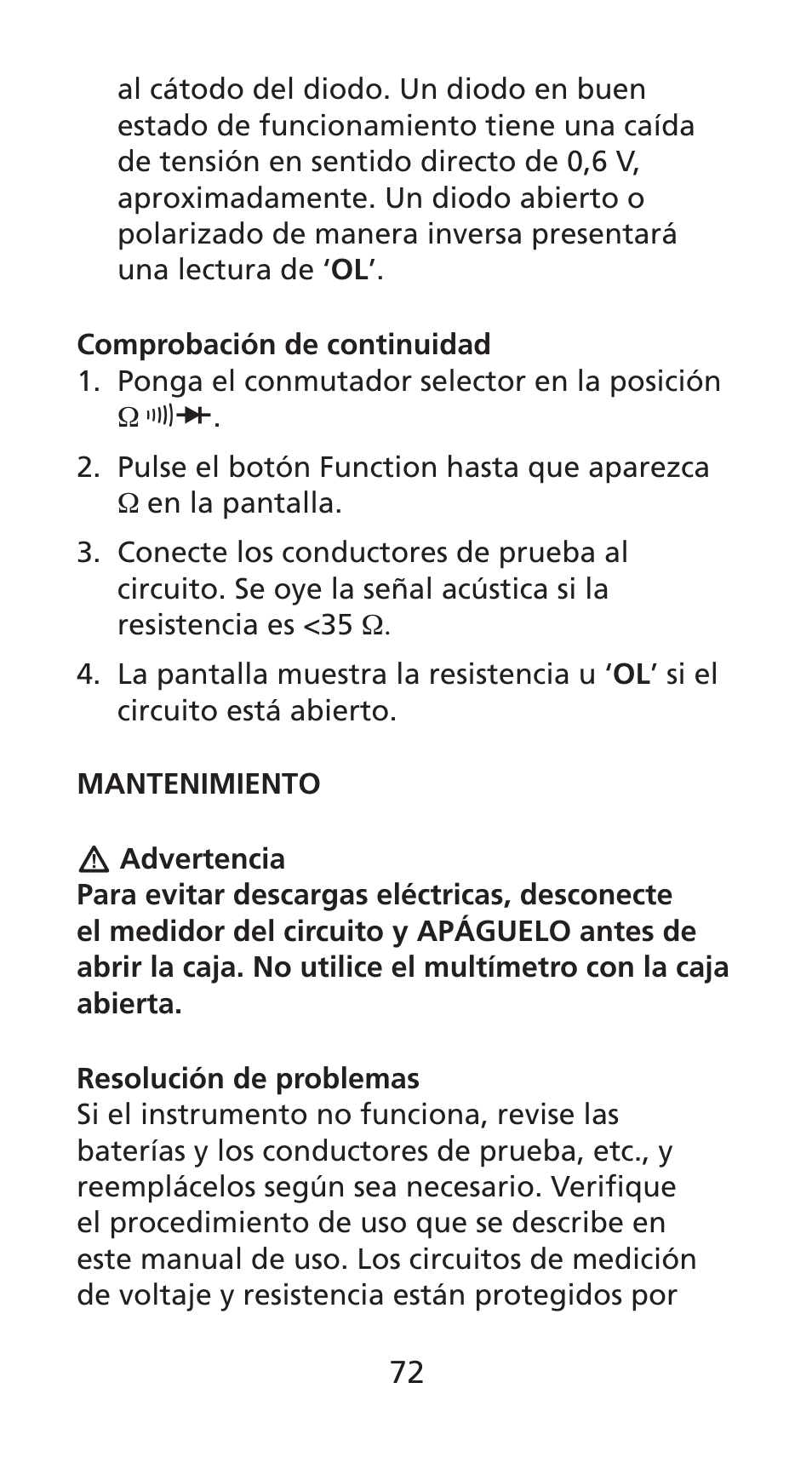 Amprobe DM78C Digital-Pocket-Multimeter User Manual | Page 73 / 95