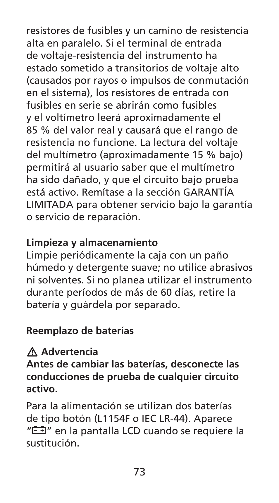 Amprobe DM78C Digital-Pocket-Multimeter User Manual | Page 74 / 95