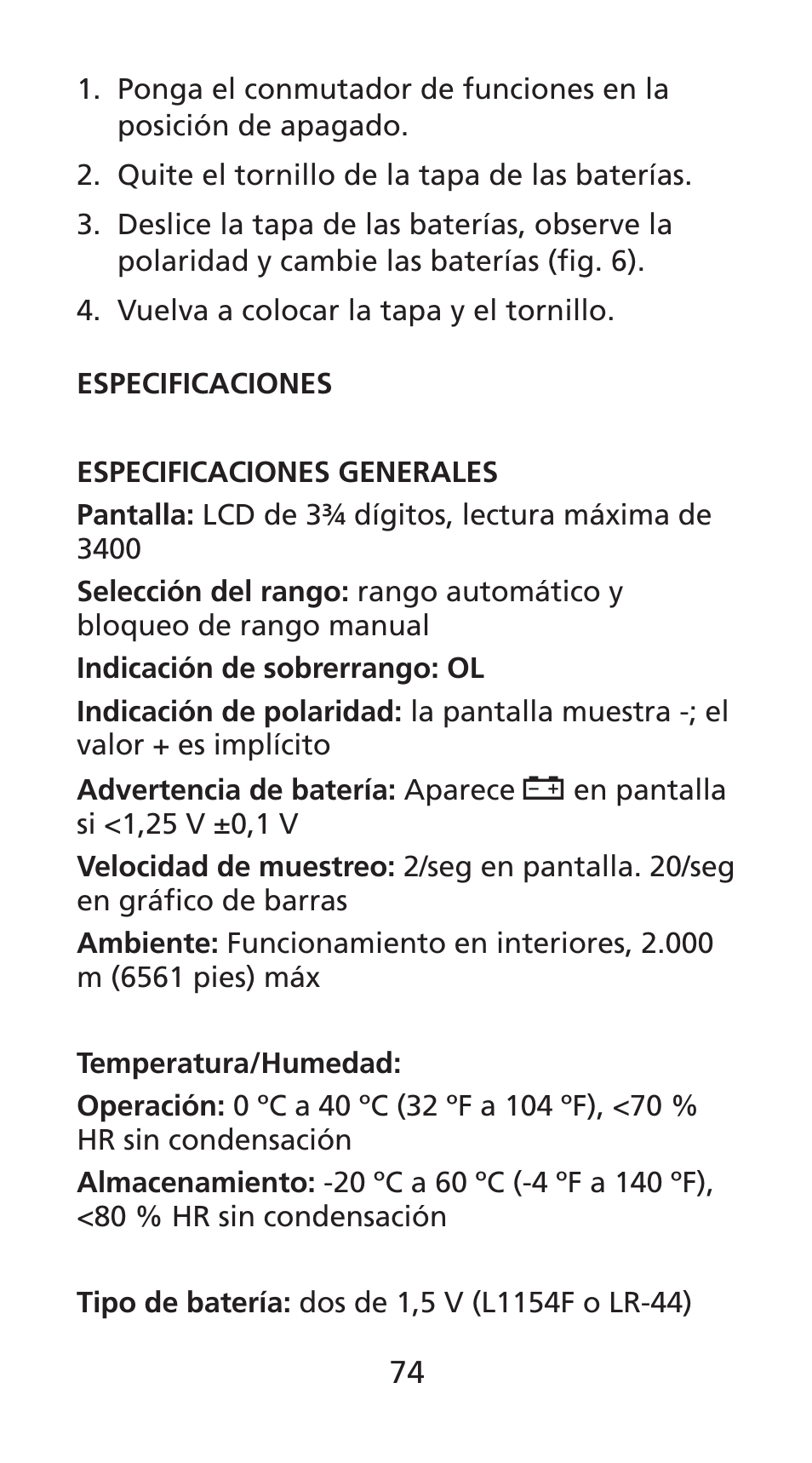 Amprobe DM78C Digital-Pocket-Multimeter User Manual | Page 75 / 95