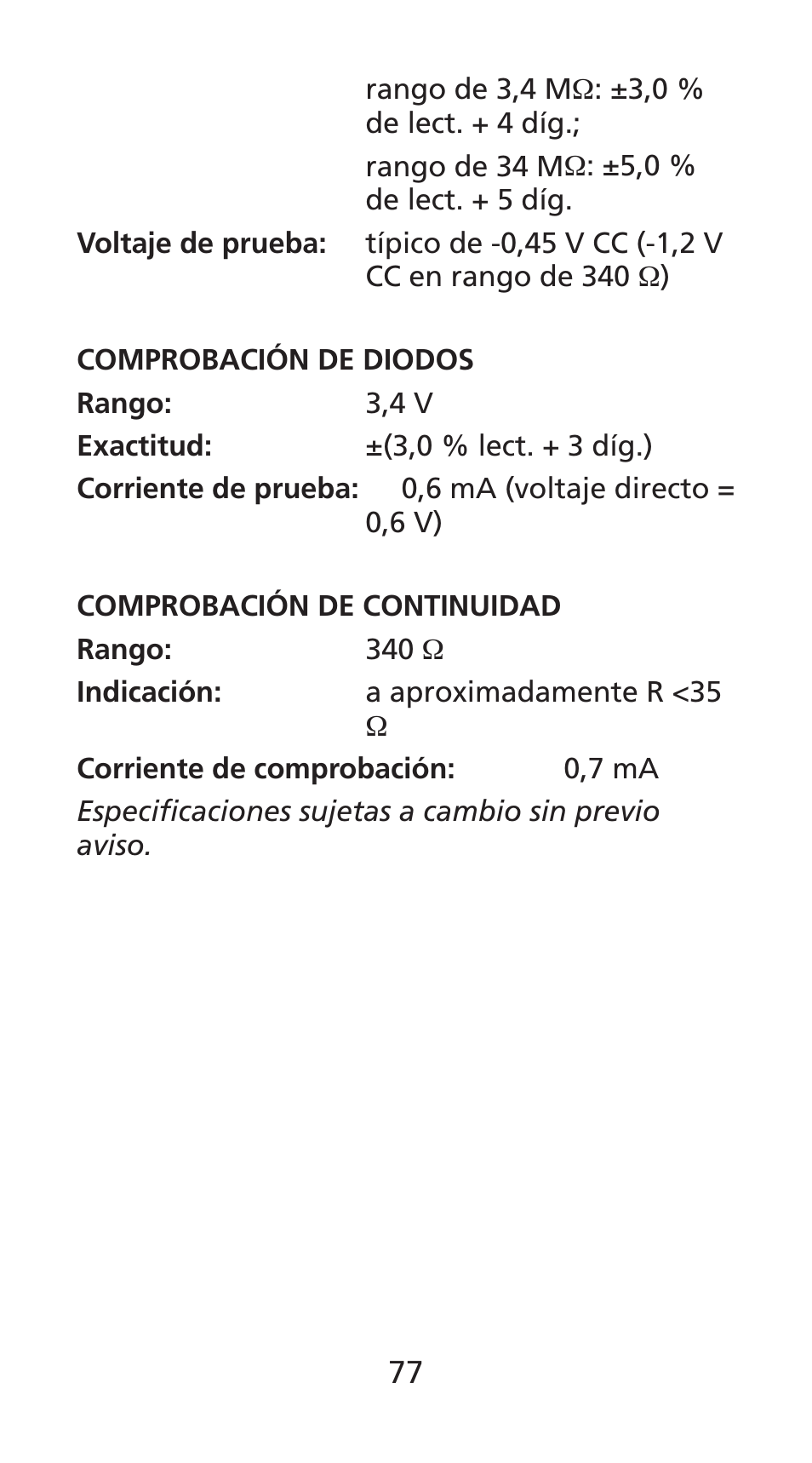 Amprobe DM78C Digital-Pocket-Multimeter User Manual | Page 78 / 95