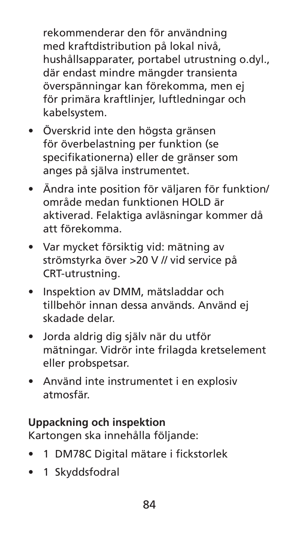 Amprobe DM78C Digital-Pocket-Multimeter User Manual | Page 85 / 95