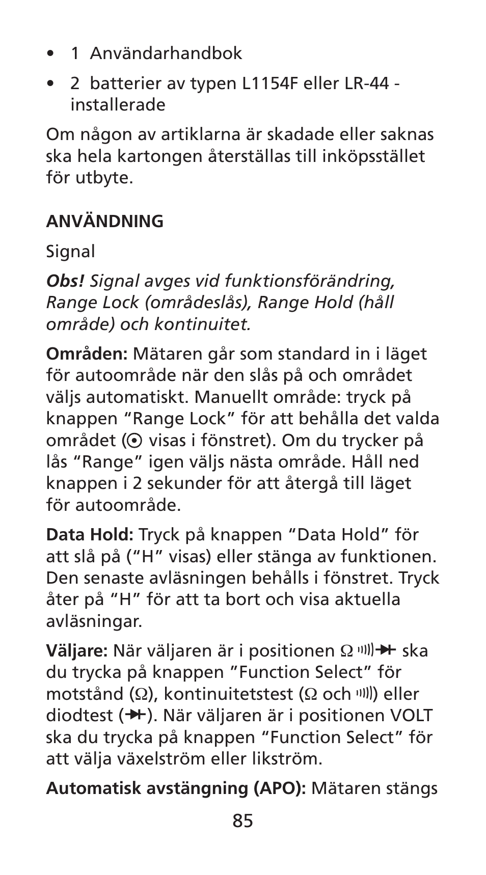 Amprobe DM78C Digital-Pocket-Multimeter User Manual | Page 86 / 95
