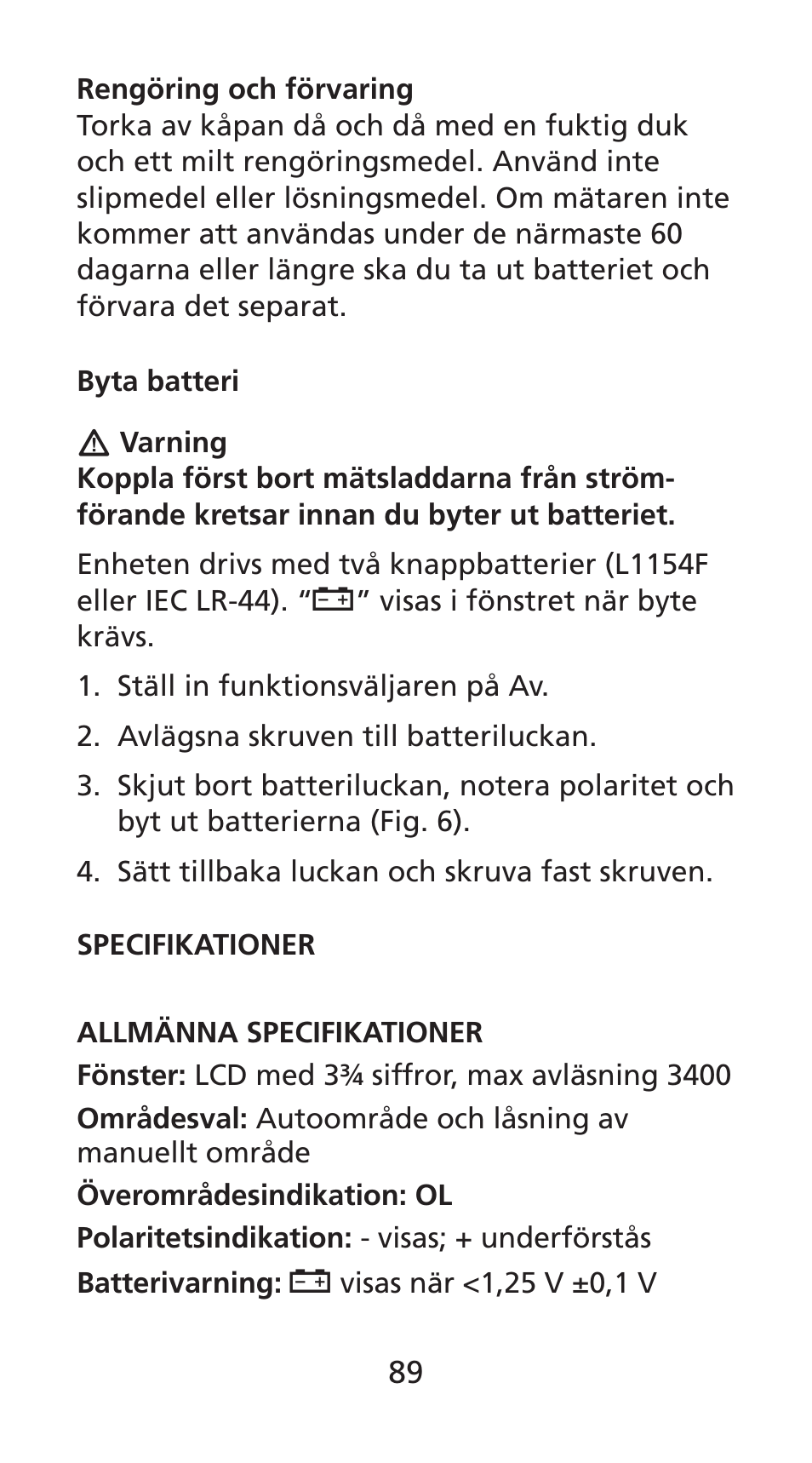 Amprobe DM78C Digital-Pocket-Multimeter User Manual | Page 90 / 95