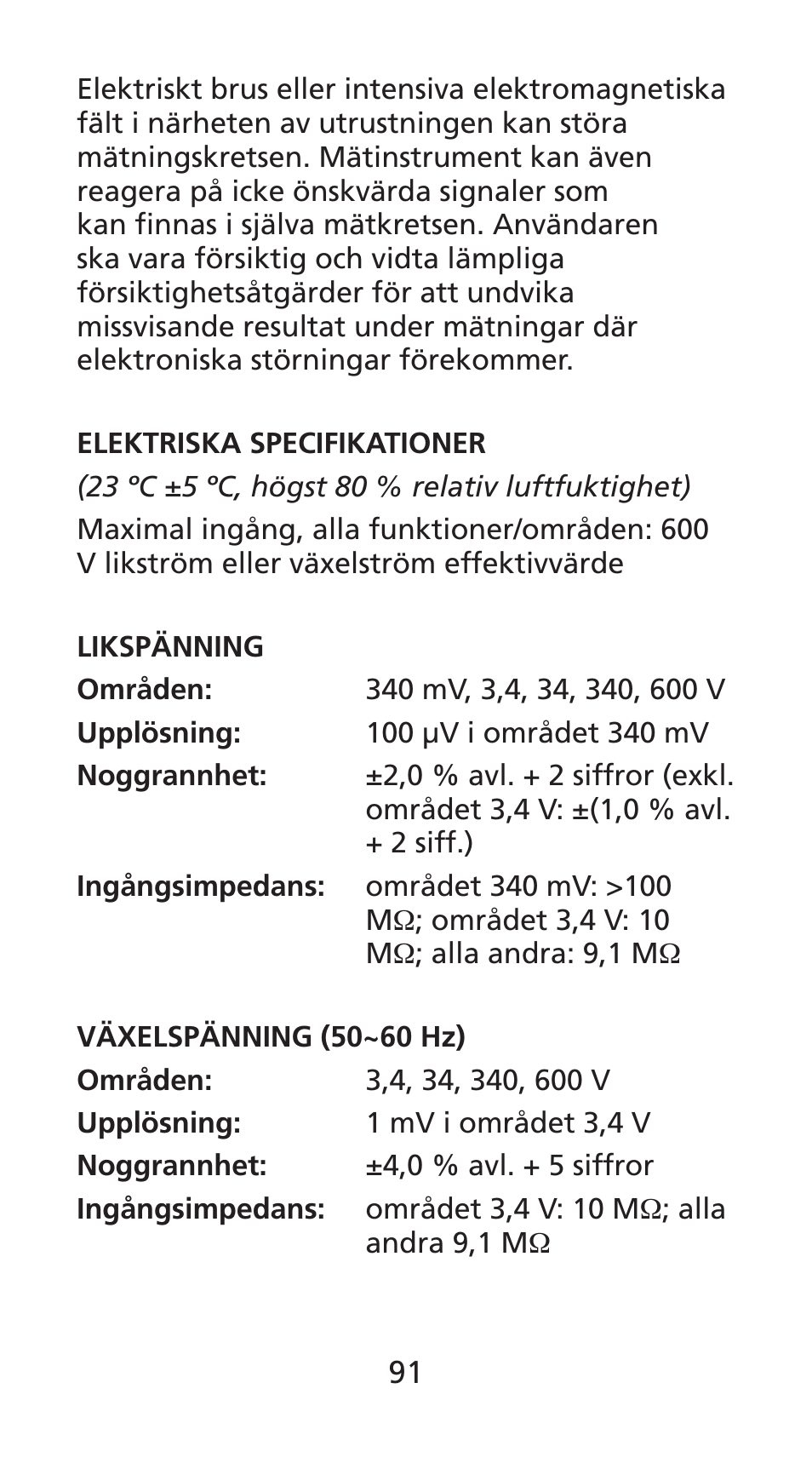 Amprobe DM78C Digital-Pocket-Multimeter User Manual | Page 92 / 95