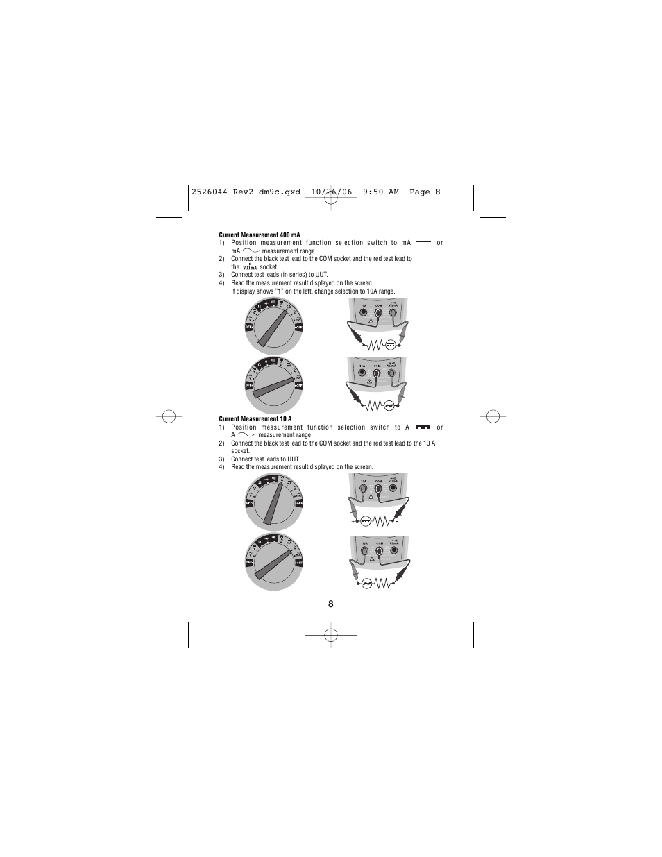 Amprobe DM9C Digital-Multimeter User Manual | Page 10 / 88