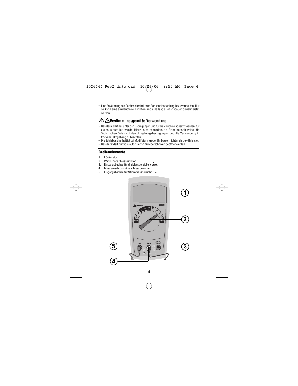 Amprobe DM9C Digital-Multimeter User Manual | Page 20 / 88