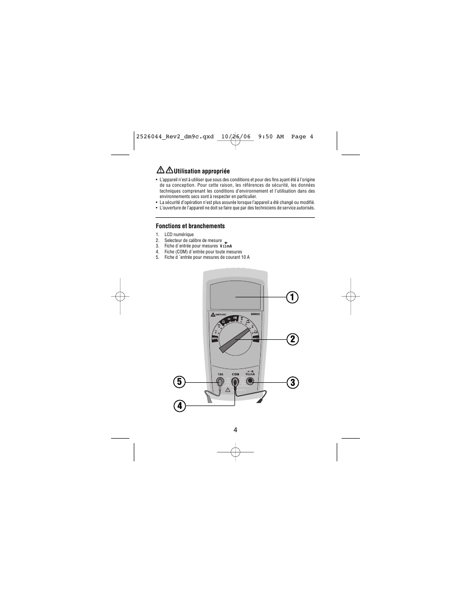 Amprobe DM9C Digital-Multimeter User Manual | Page 34 / 88