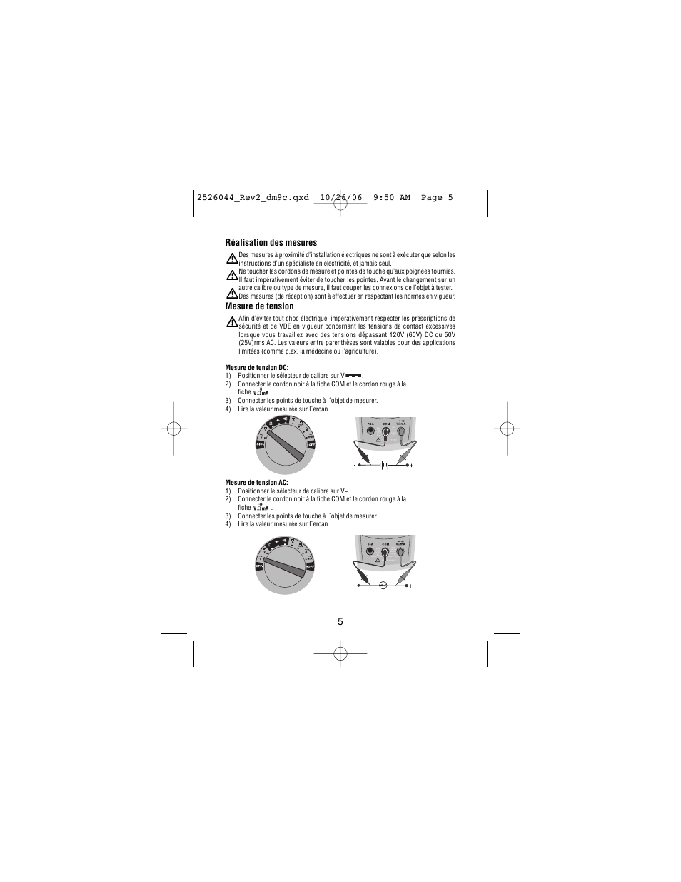 Amprobe DM9C Digital-Multimeter User Manual | Page 35 / 88